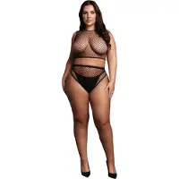 Shots Prachtig tweedelig stuk met crop top - Plus Size