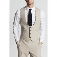 Reiss Fine Waistcoat Stone Waistcoats Maat: 38 | Gilets Outlet | Heren | Beige