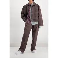 Daily Paper Grey Dreen Denim Jacket Maat: XS | Spijkerjassen Outlet | Unisex | Bruin