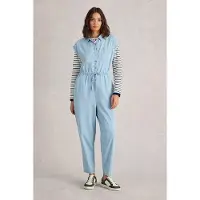 White Stuff Piper Broderie Jumpsuit Mid Denim Maat: 18 | Jumpsuits Outlet | Dames | Blauw