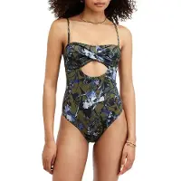 AllSaints Tatum Swimsuit Batu Khaki Green Maat: S | Badpakken Outlet | Dames | Groen