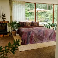 Kayori Dekbedovertrek Kymani Rood Satijn-200 x 200 / 220 cm | 2-Persoons