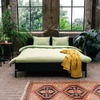 Kayori Dekbedovertrek Onno Khaki Satijn-140 x 200 / 220 cm | 1-Persoons