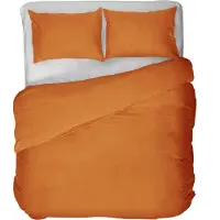 Kayori Dekbedovertrek Kiyo Terracotta Tencel-240 x 200 / 220 cm | Lits-Jumeaux