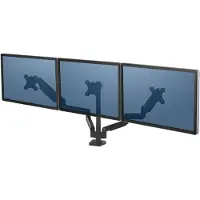 Fellowes Platinum serie Driedubbele monitorarm Hoogteverstelbaar 27 inch Zwart