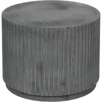 Broste Copenhagen Rillo podium Ø56XH42CM - grijs