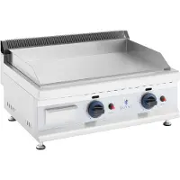 Royal Catering Dubbele gasgrill - 60 x 40 cm - glad - 2 x 3.100 W - aardgas - 20 mbar
