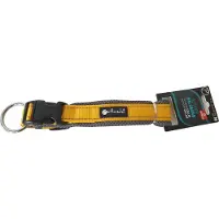 Petlando Hondenhalsband Outdoor Oker&Grijs - Klikhalsband - M 45-50x3.5 Cm