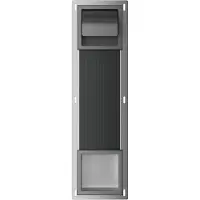 Boss & Wessing Toiletrolhouder met Klep en Reserverolhouder Inbouw BWS Milan Gunmetal