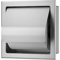 Boss & Wessing Toiletrolhouder Inbouw BWS Milan Met Klep RVS