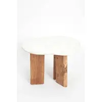 Sissy-Boy Houten koffietafel met marmer blad klein