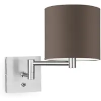 Home Sweet Home Wandlamp - Schommel, E27, taupe Lampenkap 20x17cm