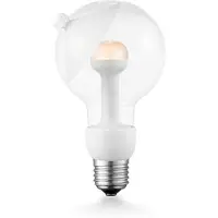 Home Sweet Home Design LED Lichtbron Move Me - Wit - G80 Cone LED lamp - 8/8/13.7cm - Met verstelbare diffuser via magneet - geschikt voor E27 fitting - 3W 220lm 2700K - warm wit licht