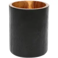 Bazar Bizar Vaas Bondi | hout naturel 12x12x15 cm vazen | NADUVI