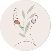 Label2X Muurcirkel one line drawing