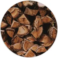 Label2X Muurcirkel hout