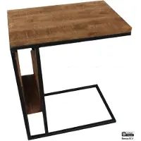 Benoa Dickson Iron End Table & Side Rack 69 cm (Naturel, 45x29x69cm)