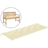 vidaXL Tuinbankkussen 150x50x7 cm oxford stof crèmewit