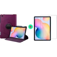 Ntech Hoesje Geschikt Voor Samsung Galaxy tab S6 lite 2022 Hoes Paars Draaibare Hoesje Case Cover tablethoes - Hoesje Geschikt Voor Samsung Galaxy Tab s6 lite 2022 Hoes 360 graden draaibaars bookcase