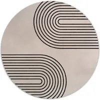 Label2X Muurcirkel abstract regenboog