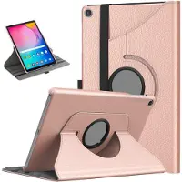 Ntech Hoes Geschikt voor Samsung Galaxy Tab S6 lite (2022 / 2021) Hoes - 360 graden draaibare tablethoes - Rosegoud