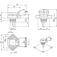 Bosch Sensor, vuldruk 0 281 002 316 Bosch voor o.a. DAF, IVECO, NEW HOLLAND, RENAULT TRUCKS
