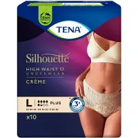 Tena 4x Tena Pants Silhouette Plus Crème Hoge Taille Large 10 Stuks