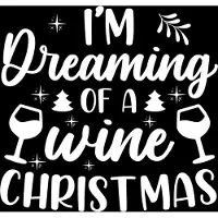 Ambiente Kerst thema servetten - 40x st - Dreaming of a Wine Christmas - 33 x 33 cm - wijn - kerstdiner servetjes - lunch/diner - kerstservetten