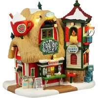 Lemax Santa's Wonderland Kersthuisje Eggnog Bar (advocaat Bar) 15 X 19,5 X 19,7 Cm