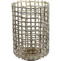 Countryfield Theelichth Grid L antiek zilver