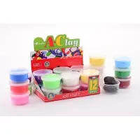 A-Clay 30 Gram Doos A 12 Stuks Verschillende verschillende Boetseerklei