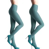 Giulia - Samba 40den (Multipack) Opaque Panty - Munt - M