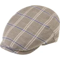 Fiebig Flatcap Geruit Beige maat 58