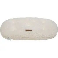 Animal Boulevard CURL PLUSH Ovaal Kussen - Kleur: Wit - Maat S: 65x45x7cm