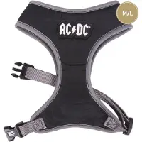 ACDC Honden Harnas- Hondentuigje hondenharnas met Hondenriem- Zwart M/L