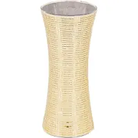 House Vitamin Vase disco glass gold 12,5x12,5x30cm