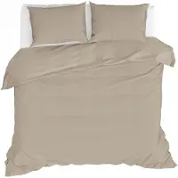 Fonq Fresh Dekbedovertrek Light Sand-240 x 200 / 220 cm | Lits-Jumeaux