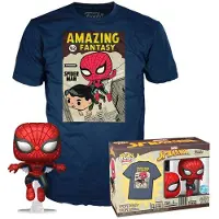 Funko POP! Pop! Spiderman Marvel Figure And Short Sleeve T-shirt Rood,Blauw,Veelkleurig M Kinderen