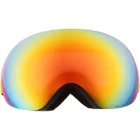 Red Bull Skibril BENT-01RE2 Black Brown With Red Mirror
