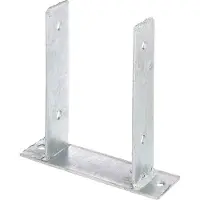 Alberts 213046 U-paalhouder | om op te schroeven | thermisch verzinkt | vrije breedte 121 mm | set van 3