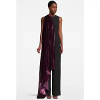 Marcell von Berlin Women‘s Loose-fit Overall With Front Draping Detail Black Maat: 36 | Jumpsuits Outlet | Dames | Paars