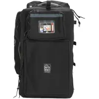Porta Brace Production Case with Dividers & Off-Road Removable Wheels (Small, Black)