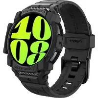 Spigen Rugged Armor Pro case voor de Samsung Galaxy Watch 7 - 40 mm - Matte Black