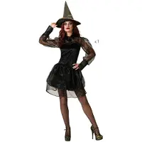 Atosa Witch Woman Costume Zwart XL Kinderen