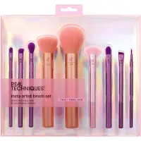 Real Techniques Makeup Brushes Face Brushes Insta Artist Brush Set 360 Detailer Brush x1 + 306 Instapop Eye Crease Brush x1 + 320 Blending Crease Brush x1 + 204 Buffing Brush x1 + 219 Ultimate Powder