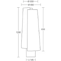 HerzBlut Vloerlamp Jojo, bruin / roest, Woon-/ Eetkamer, Hout, Modern, vloerlamp hout