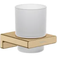 Hansgrohe Addstoris glashouder met glas brushed bronze 41749140