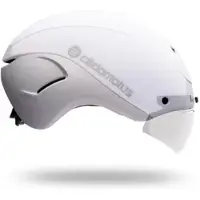 Cadomotus Alpha 3+ Aero Schaatshelm Met Shield En Visor (wit) Wit L/xl