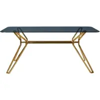 Pols Potten Table Rectangular Gold & Glass