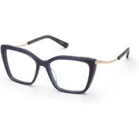 Nina Ricci Bril - - VNR411 - Glanzend opaalblauw - Acetaat - Maat 53